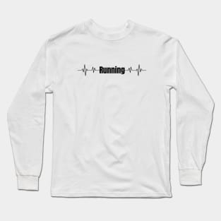 Running ecg - running is life Long Sleeve T-Shirt